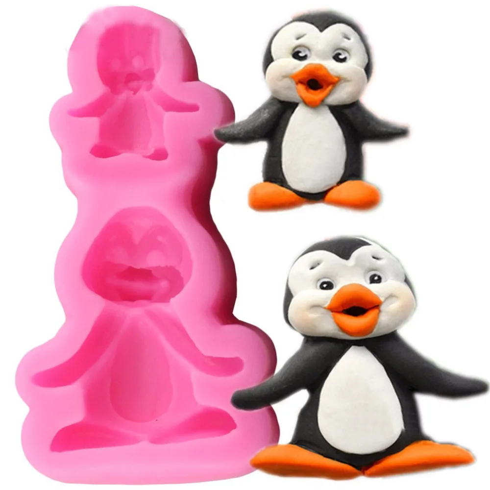 2 Holes Penguin Shaped Chocolate Mold Silicone Mold for Confectionery Chocolate Fondant Cake decoration baking Tools
2 Holes Penguin Shaped Chocolate Mold Silicone Mold for Confectionery Chocolate Fondant Cake decoration baking Tools