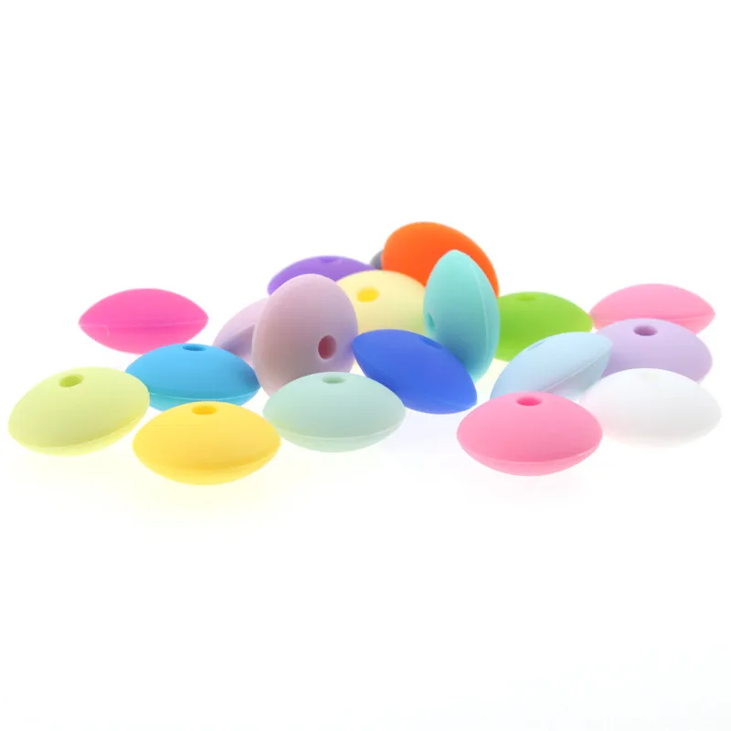 Candy Color 100pcs Loose Silicone Beads Abacus Lentils 12*6mm Diy Teething Jewelry Bpa Free Baby Pacifier Chain Silicone Beads
Candy Color 100pcs Loose Silicone Beads Abacus Lentils 12*6mm Diy Teething Jewelry Bpa Free Baby Pacifier Chain Silicone Beads