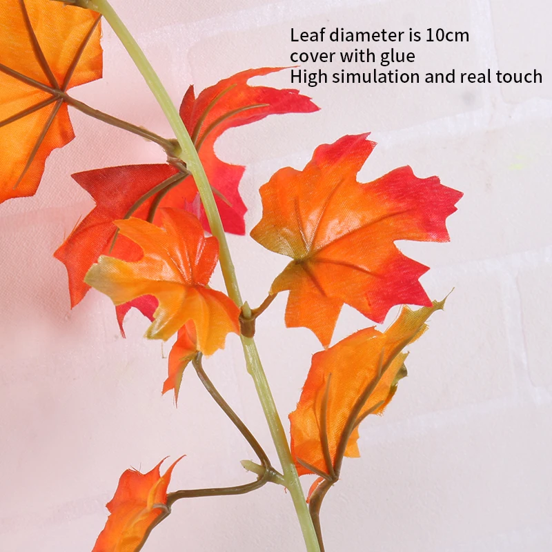 180CM Autumn Leaves Decoration Artificial Hanging Ivy Leaf Wall Hanging Plants Rattan DIY For Home Christmas Garden Party Decor
180CM Autumn Leaves Decoration Artificial Hanging Ivy Leaf Wall Hanging Plants Rattan DIY For Home Christmas Garden Party Decor
