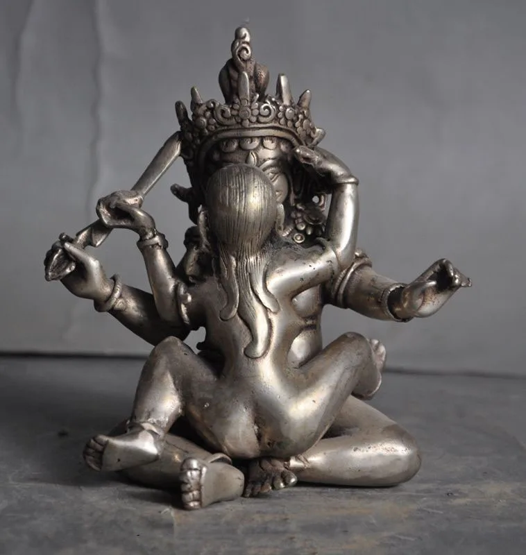 christmas 5" Old Tibet Tantra Buddhism Temple Silver hevajra Yab-Yum Happy Buddha Statue New Year
christmas 5" Old Tibet Tantra Buddhism Temple Silver hevajra Yab-Yum Happy Buddha Statue New Year