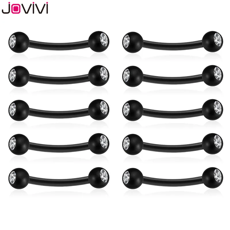 Jovivi Stainless Steel Rook Daith Earrings Belly Lip Ring Eyebrow Studs Cartilage Tragus Cubic Zirconia Barbell Body Piercing
Jovivi Stainless Steel Rook Daith Earrings Belly Lip Ring Eyebrow Studs Cartilage Tragus Cubic Zirconia Barbell Body Piercing
