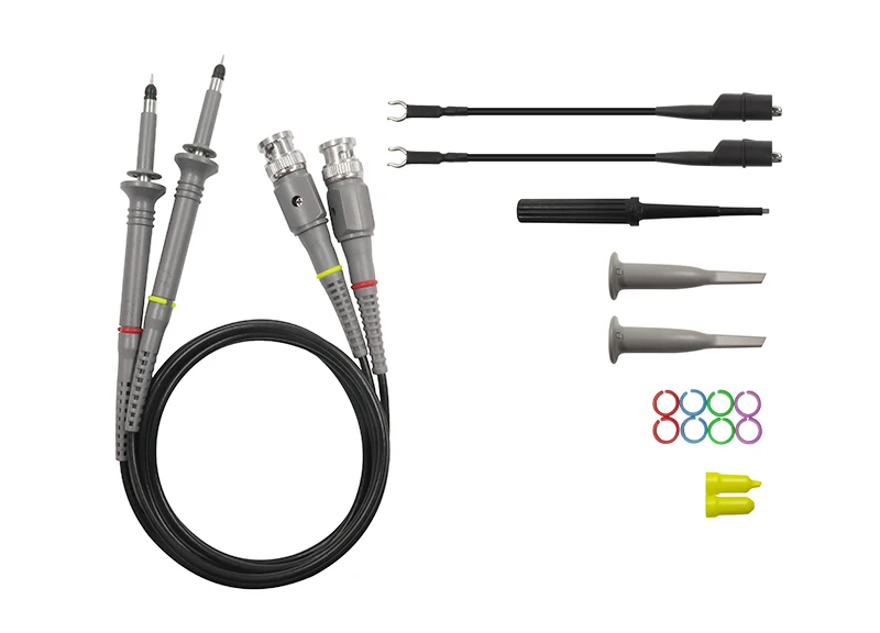 P6100 2 шт. набор щупов осциллографа DC 100MHz зонд 100 МГц для Tektronix HP X1/X10 sonda osciloscopio