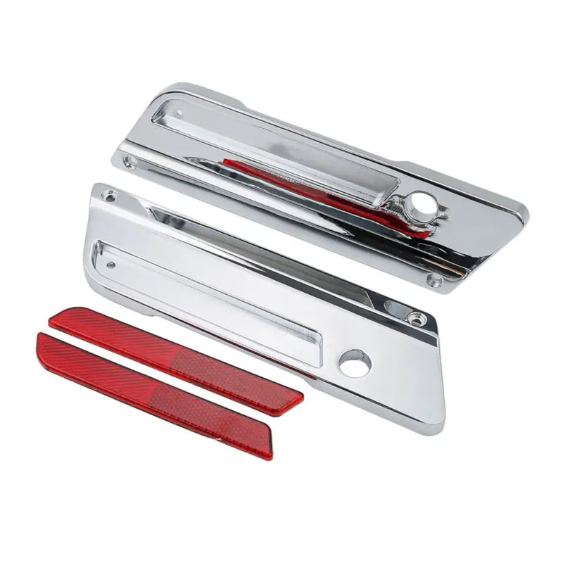 Motorcycle Accessories Saddlebag Latch Covers Reflector For Harley Touring Road King Street Electra Glide FLHT FLHX FLHTCU 94-13
Motorcycle Accessories Saddlebag Latch Covers Reflector For Harley Touring Road King Street Electra Glide FLHT FLHX FLHTCU 94-13