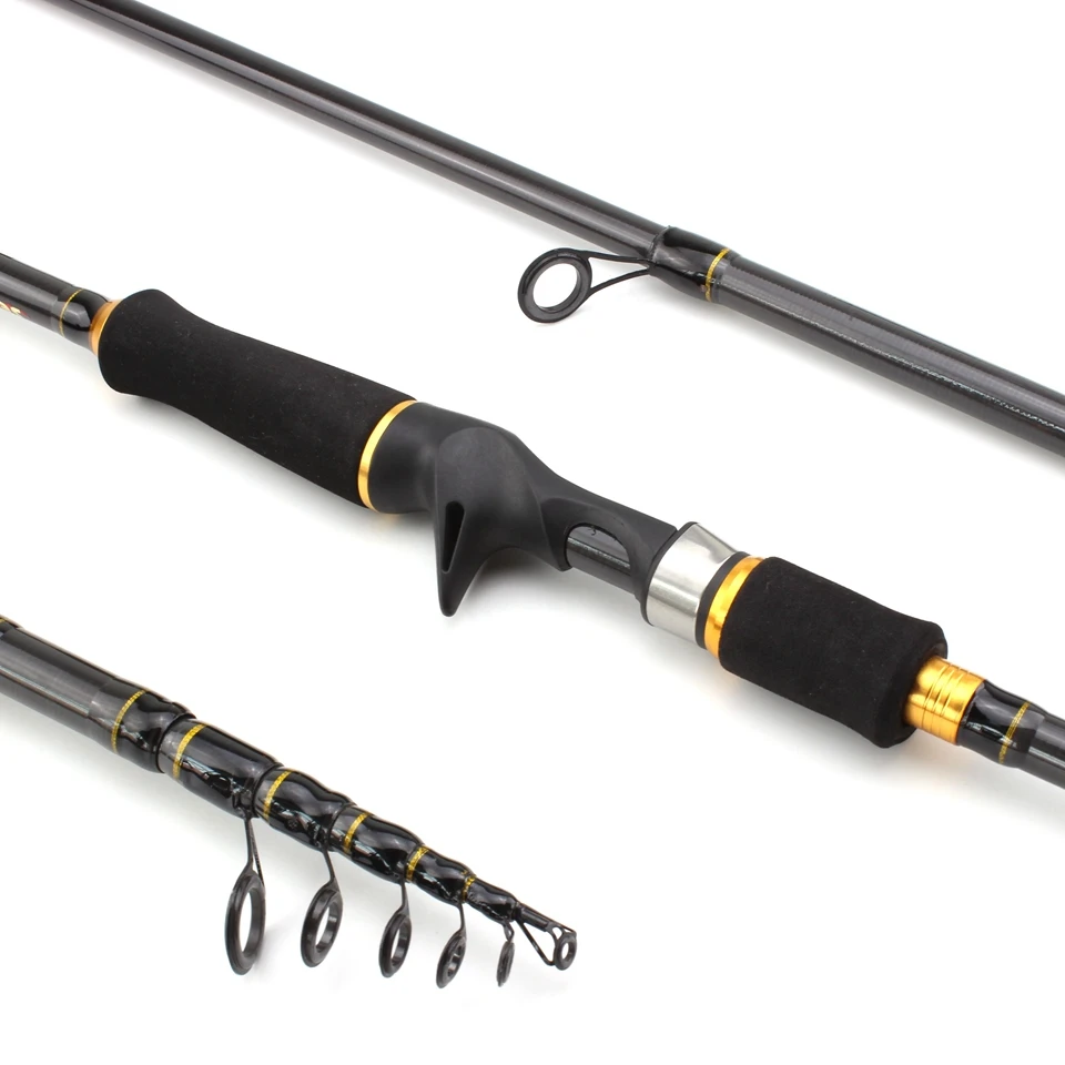 1.8M 2.1M 2.4M 2.7M telescopic carbon lure rod Spinning Fishing rod Travel fishing Tackle Lure Weight 7-28g M power
1.8M 2.1M 2.4M 2.7M telescopic carbon lure rod Spinning Fishing rod Travel fishing Tackle Lure Weight 7-28g M power