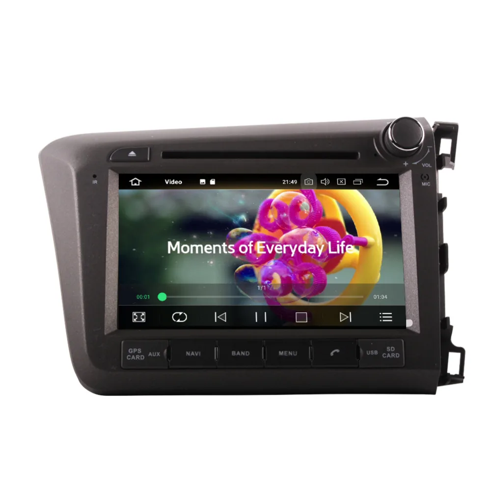 Android 8 0 Octa Core 4 Гб + 32 ГБ Автомобильный ПК GPS головное устройство для Honda Civic