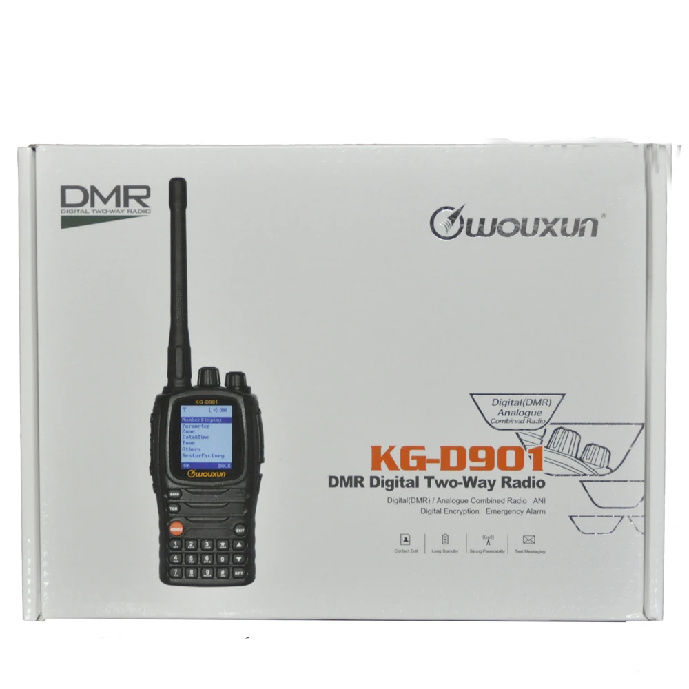 Wouxun KG-D901 UHF 400-470MHz DMR Digital Two Way Radio 1000 Channels 2000mAh 4W Walkie Talkie Transceiver kgd901
Wouxun KG-D901 UHF 400-470MHz DMR Digital Two Way Radio 1000 Channels 2000mAh 4W Walkie Talkie Transceiver kgd901