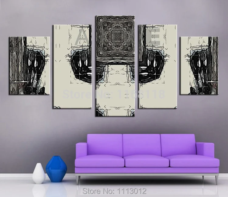 Black White Abstract Line Oil Painting On Canvas High Quality 5 P Set Home Wall Art Decoration Modern Picture For Living Room
Black White Abstract Line Oil Painting On Canvas High Quality 5 P Set Home Wall Art Decoration Modern Picture For Living Room