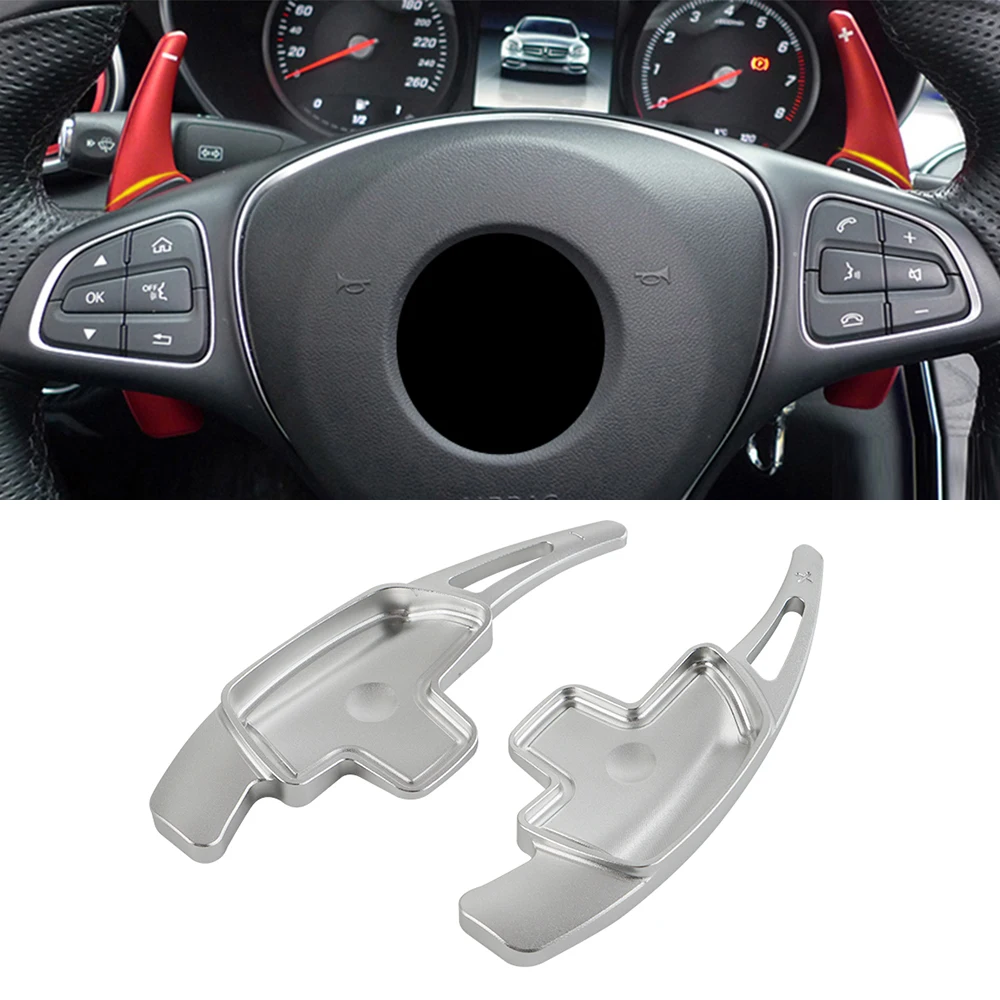 2 Pcs Steering Wheel Shifter Gear Paddle Extension For Benz CLA GLC Silver High quality Aluminum For Mercedes Benz C180L
2 Pcs Steering Wheel Shifter Gear Paddle Extension For Benz CLA GLC Silver High quality Aluminum For Mercedes Benz C180L