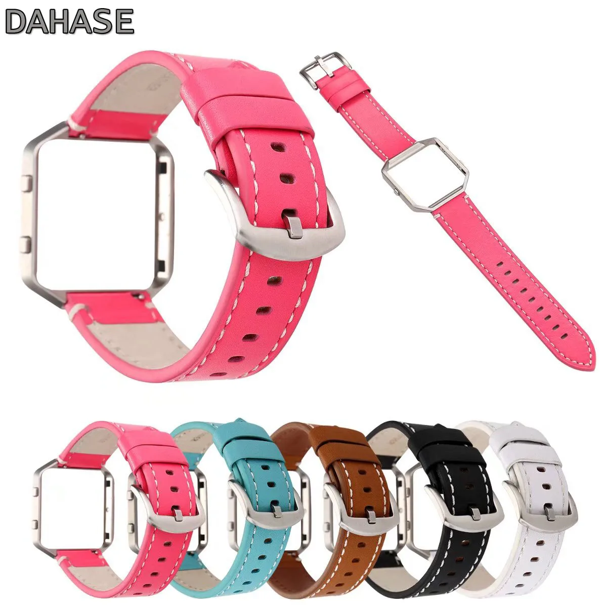DAHASE Metal Frame Cover Cowhide Genuine Leather Watch Band for Fitbit Blaze Replacement Strap Bracelet
DAHASE Metal Frame Cover Cowhide Genuine Leather Watch Band for Fitbit Blaze Replacement Strap Bracelet