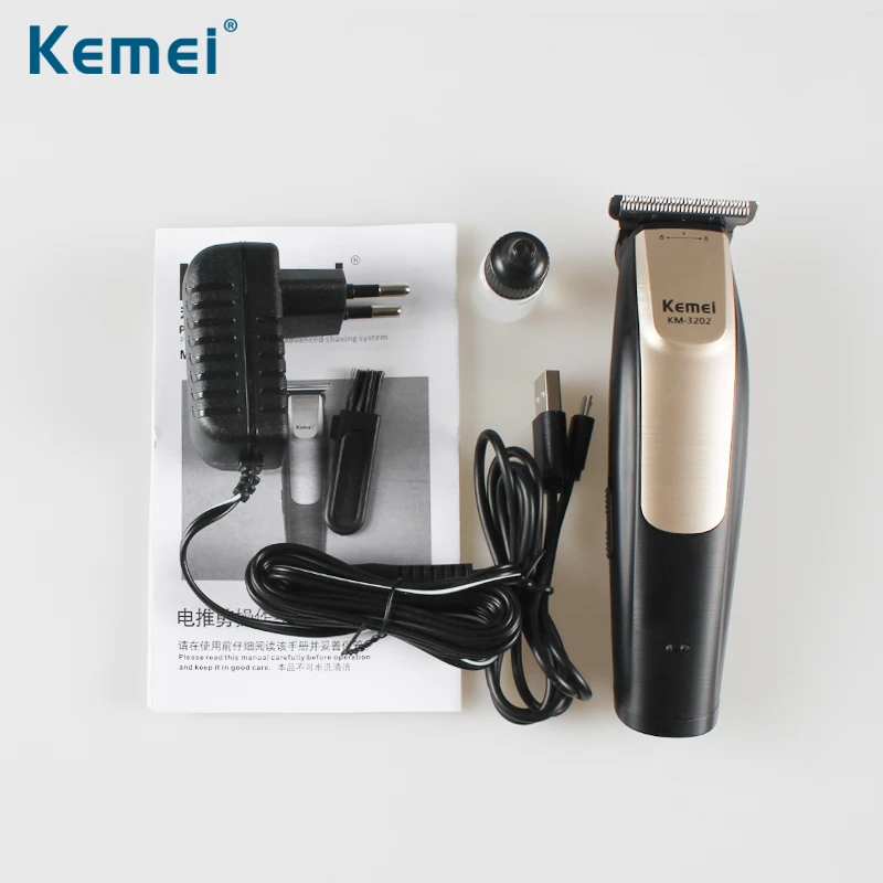 Kemei Cordless Modelling Hair Beard Trimmer Rechargeable Hair Clipper Adjustable Electric Clipper 0mm Baldheaded Trimmer KM-3202
Kemei Cordless Modelling Hair Beard Trimmer Rechargeable Hair Clipper Adjustable Electric Clipper 0mm Baldheaded Trimmer KM-3202