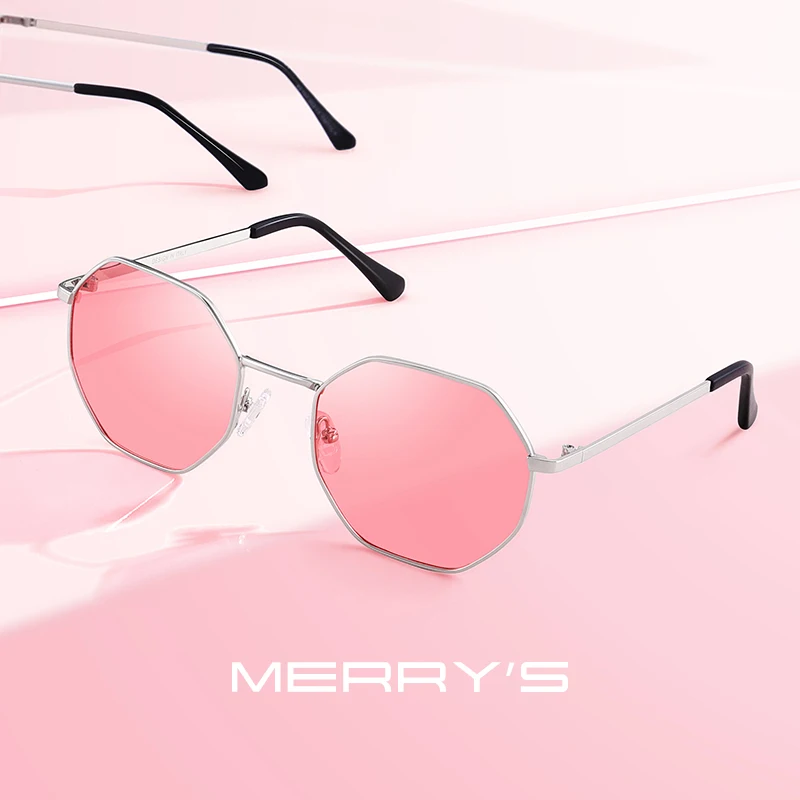 

Женские солнцезащитные очки MERRY'S, квадратные поляризационные очки в восьмиугольной оправе с защитой UV400, S8319
