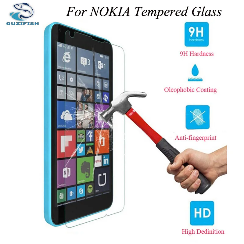 OUZIFISH экранное закаленное стекло для Microsoft Nokia Lumia 430 435 532 540 950 640 XL 550 850 650 625 830