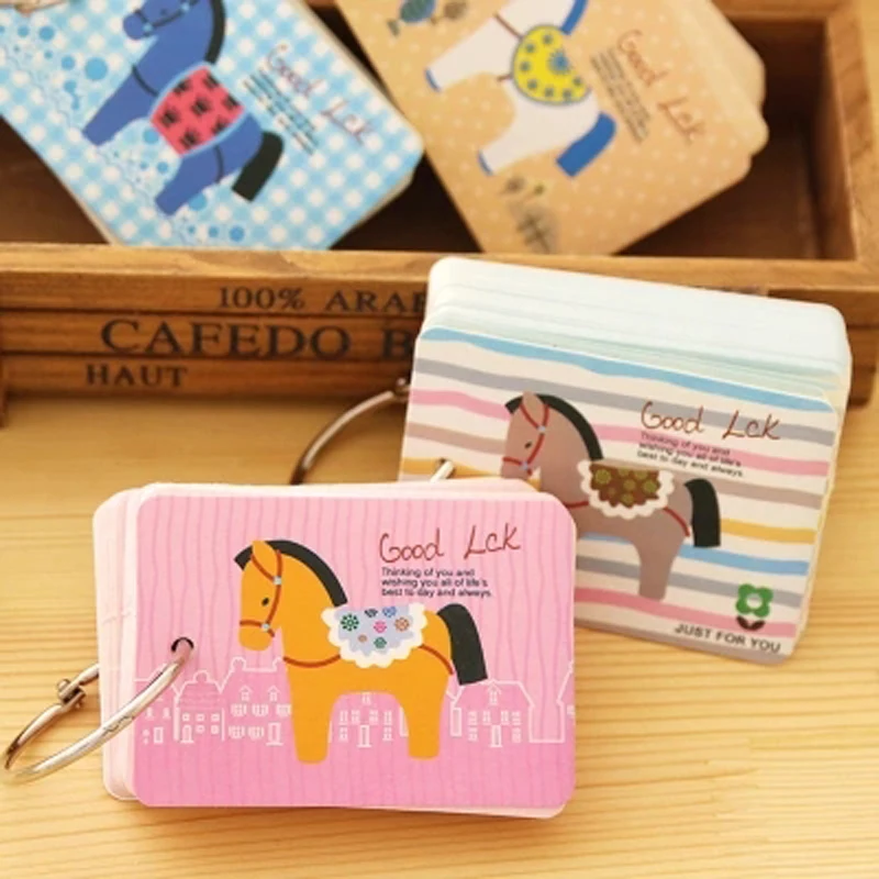2pcs/lot 9*6cm Cute Little Wooden Horse Lap Pouch Pocket Notes Can Be Torn Creative Fresh Color Portable
2pcs/lot 9*6cm Cute Little Wooden Horse Lap Pouch Pocket Notes Can Be Torn Creative Fresh Color Portable