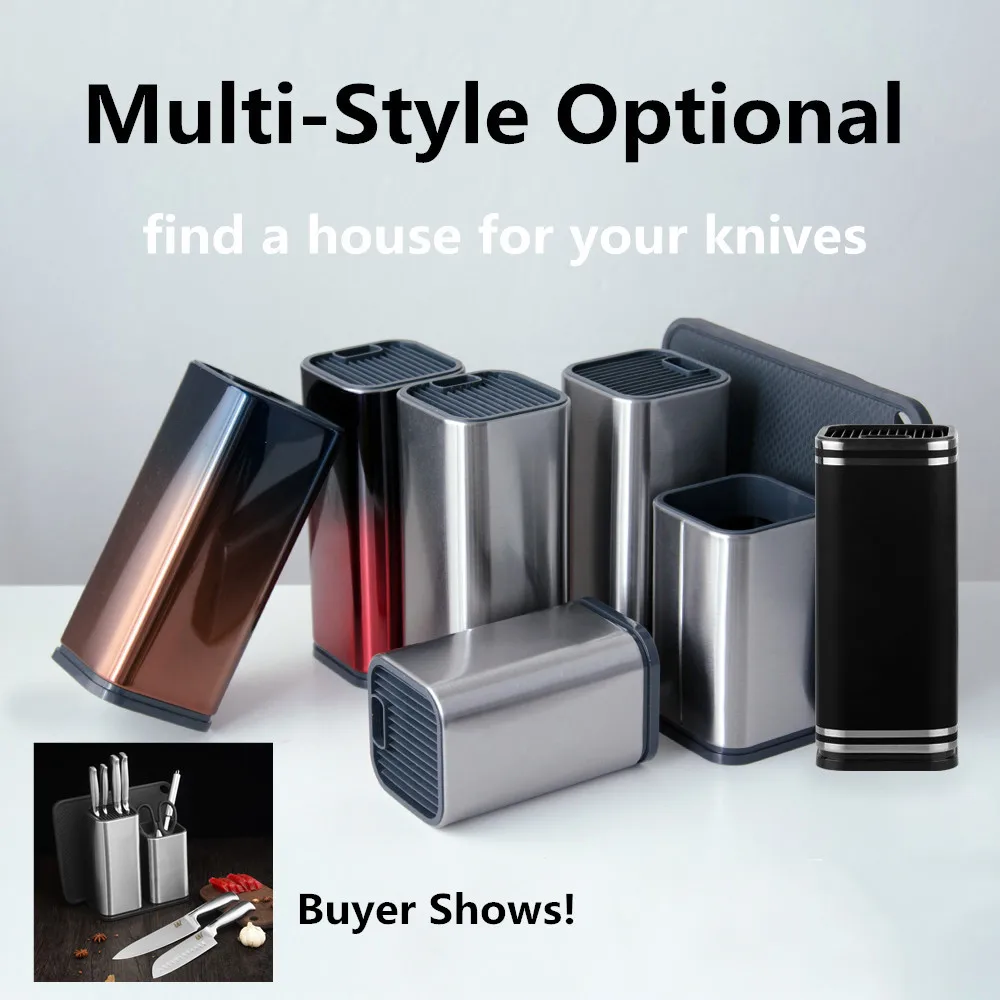 Xyj Cutlery Kitchen Knife Holder Storage Supplies Stainless Steel Knife Block Stand Large Capacity Multifunctional Storage Seat
Xyj Cutlery Kitchen Knife Holder Storage Supplies Stainless Steel Knife Block Stand Large Capacity Multifunctional Storage Seat