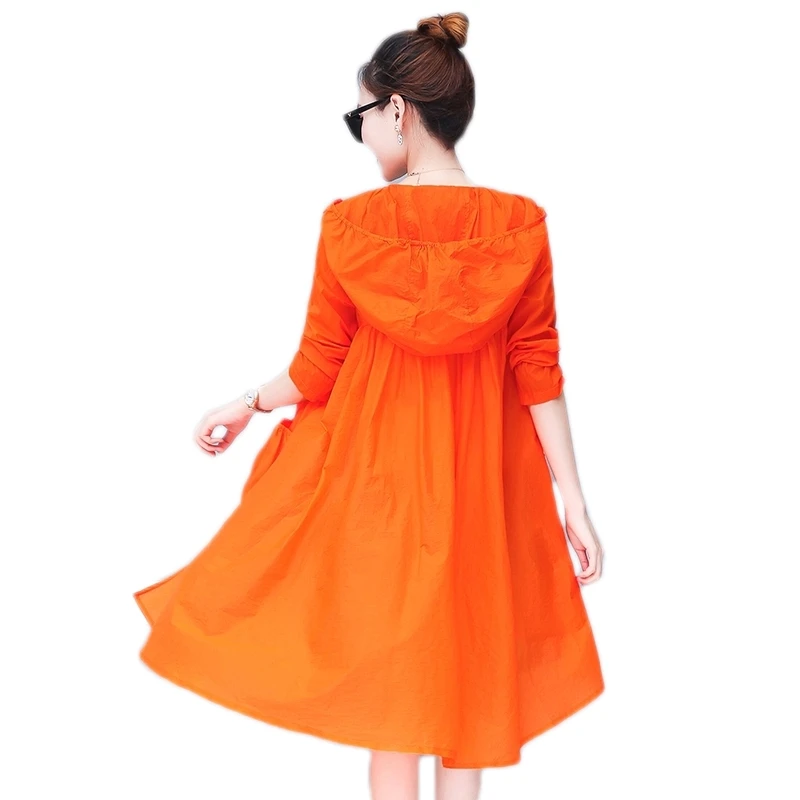 Summer spring Women Beach holiday coat Hooded Sun Protection Clothing big size Thin Windbreaker Jacket long Sunscreen clothes XL
Summer spring Women Beach holiday coat Hooded Sun Protection Clothing big size Thin Windbreaker Jacket long Sunscreen clothes XL
