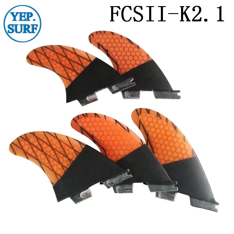 Surf 5fins set Surf FCS2 K2.1 Fins Bicolor Orange Fin Honeycomb Fibreglass Carbon Fiber Fin Surfboard FCSII K2.1 Fins
Surf 5fins set Surf FCS2 K2.1 Fins Bicolor Orange Fin Honeycomb Fibreglass Carbon Fiber Fin Surfboard FCSII K2.1 Fins