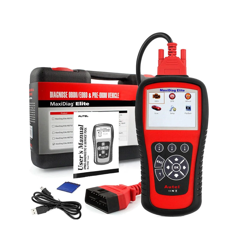AUTEL Diaglink MD802 OBD2 Scanner All System Car Diagnostic Tool OBD2 Code Reader Engine ABS Airbag Transmission PK MD806 CRP129
AUTEL Diaglink MD802 OBD2 Scanner All System Car Diagnostic Tool OBD2 Code Reader Engine ABS Airbag Transmission PK MD806 CRP129