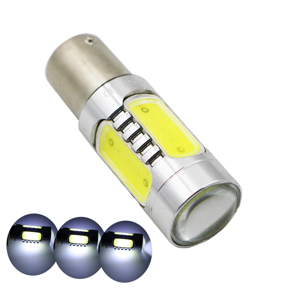 YSY 10x7 5 W COB 1156 BA15S P21W BAU15S PY21W подсветка заднего хода автомобильные сигнальные огни