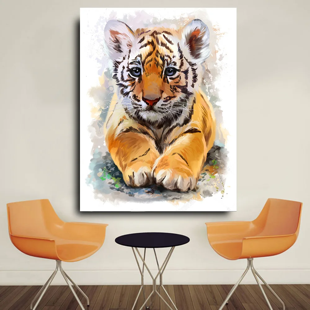 Embelish 1 Pieces Animals Wall Posters For Living Room HD Print On Canvas Oil Painting Modern Home Decor Little Tiger Pictures
Embelish 1 Pieces Animals Wall Posters For Living Room HD Print On Canvas Oil Painting Modern Home Decor Little Tiger Pictures