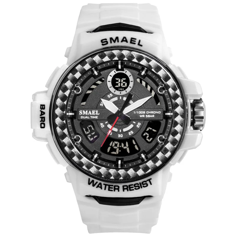SMAEL Sports Mens Military Watch 5Bar Waterproof Men Digital Army Watches Men's Date Wristwatch Male Analog Clock horloge heren
SMAEL Sports Mens Military Watch 5Bar Waterproof Men Digital Army Watches Men's Date Wristwatch Male Analog Clock horloge heren
