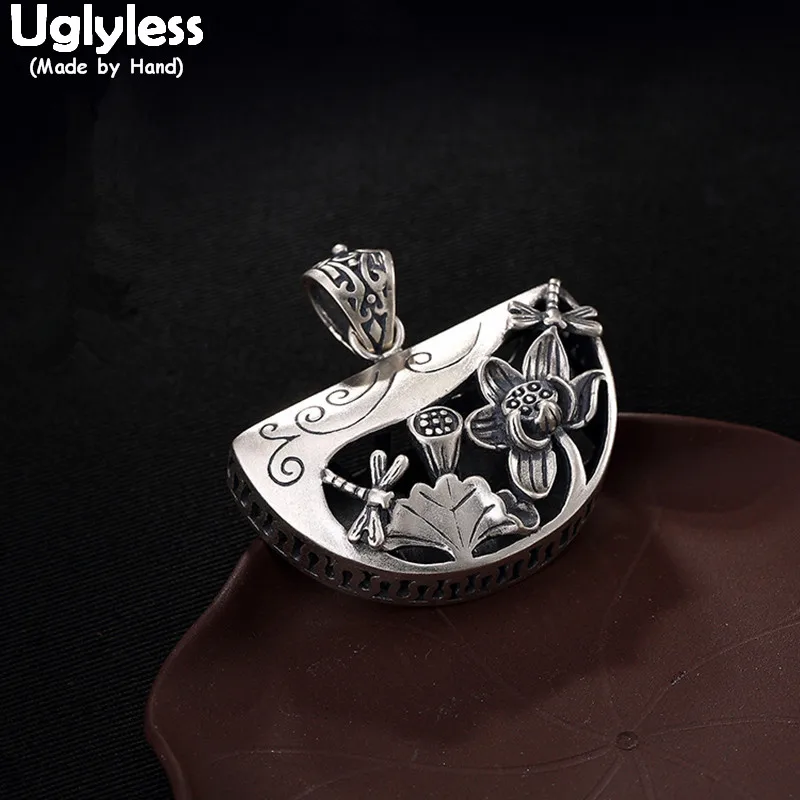 Ожерелья Uglyless из 100% серебра 925 пробы без цепочки, этнические полукруглые украшения в виде лотоса кулоны в форме стрекозы
Ожерелья Uglyless из 100% серебра 925 пробы без цепочки, этнические полукруглые украшения в виде лотоса кулоны в форме стрекозы