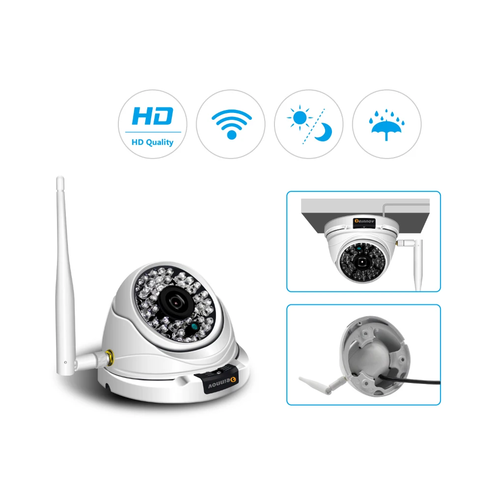 Einnov 8CH 2MP CCTV Set Wireless Security Camera System Video Surveillance IP Camera 12inch LCD NVR Kit Outdoor Dome IR Light HD
Einnov 8CH 2MP CCTV Set Wireless Security Camera System Video Surveillance IP Camera 12inch LCD NVR Kit Outdoor Dome IR Light HD