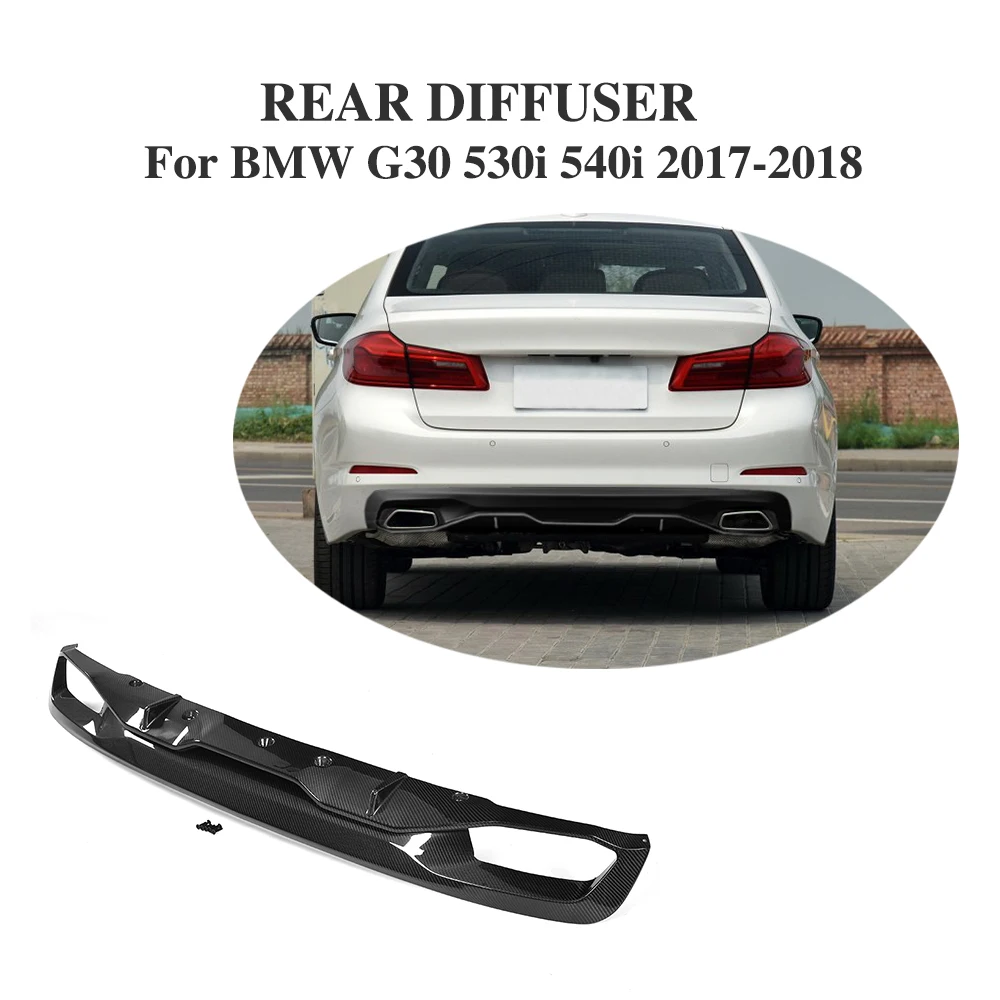 Диффузор заднего бампера губа из углеродного волокна для BMW 5 серии G30 Стандартный