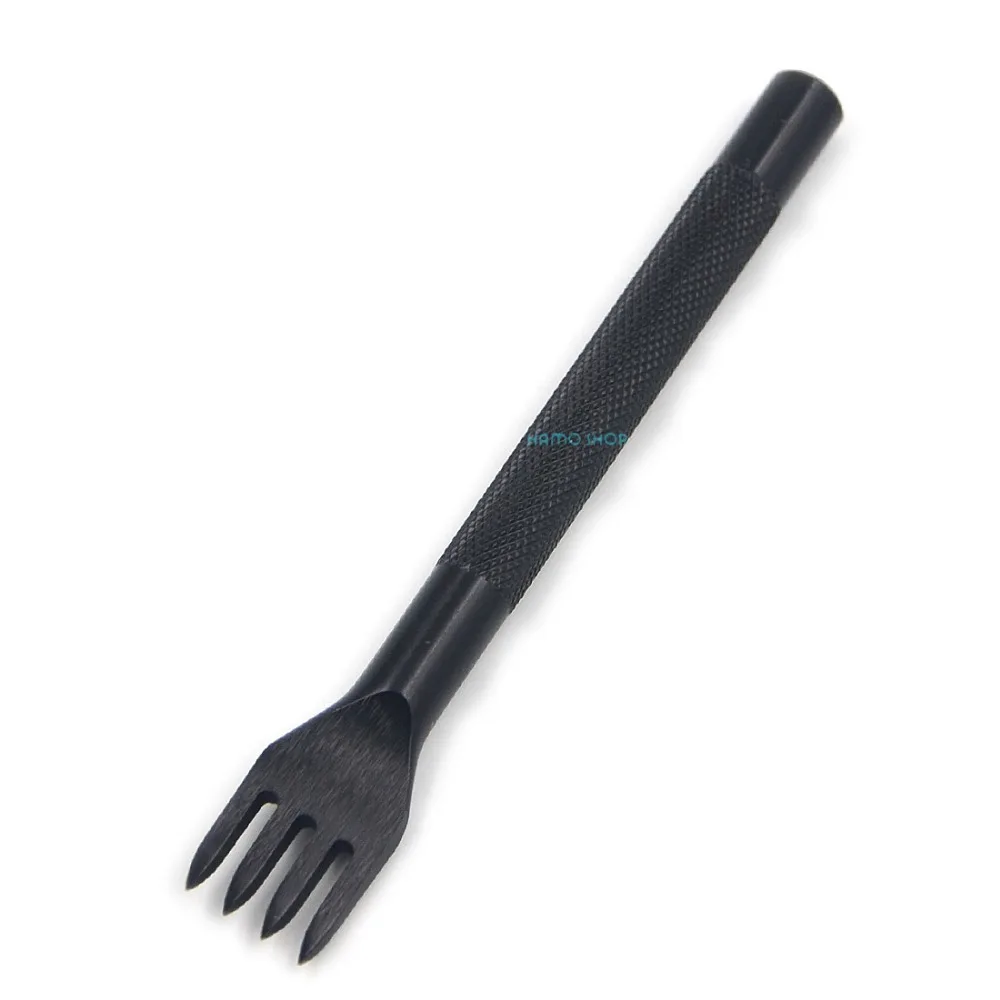 1pcs Black 4 Prong Pro-Line Pro-Stitch Leather Craft Chisel Hole Punch Tool 4mm Space
1pcs Black 4 Prong Pro-Line Pro-Stitch Leather Craft Chisel Hole Punch Tool 4mm Space