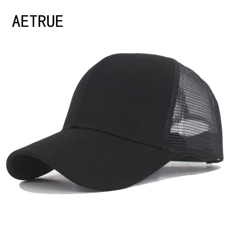 

AETRUE Fashion Baseball Cap Men Snapback Caps Mesh Bone Women Hats For Men Casquette Gorras Solid Hip hop Dad Baseball Hat Cap