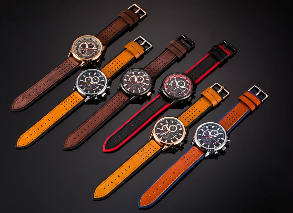 CURREN Men's Watches Top Brand Luxury Watch Men Military Leather Sports Watches Waterproof Quartz Wristwatches Male Clock
CURREN Men's Watches Top Brand Luxury Watch Men Military Leather Sports Watches Waterproof Quartz Wristwatches Male Clock