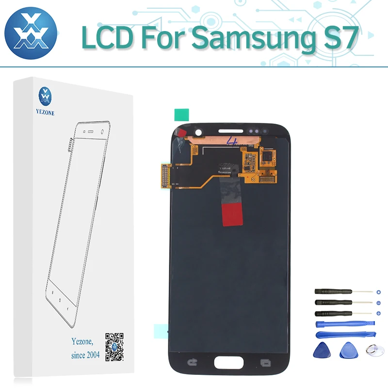 Топ Super AMOLED ЖК дисплей Экран для samsung Galaxy S7 G930 G930F Сенсорный экран планшета