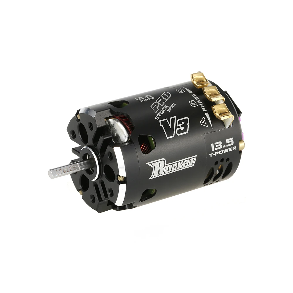 SURPASS HOBBY Rocket V3 540 13,5 T 1/10 кв сенсорный бесколлекторный специализированный двигатель черный для гоночного автомобиля на радиоуправлении
SURPASS HOBBY Rocket V3 540 13,5 T 1/10 кв сенсорный бесколлекторный специализированный двигатель черный для гоночного автомобиля на радиоуправлении