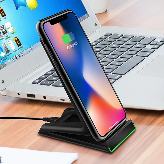 Z Design Qi Wireless Charger For iPhone XS Max XR X 8 Fast Charging Desk Phone Holder Samsung Galaxy Note9 S9 S8 | Мобильные
