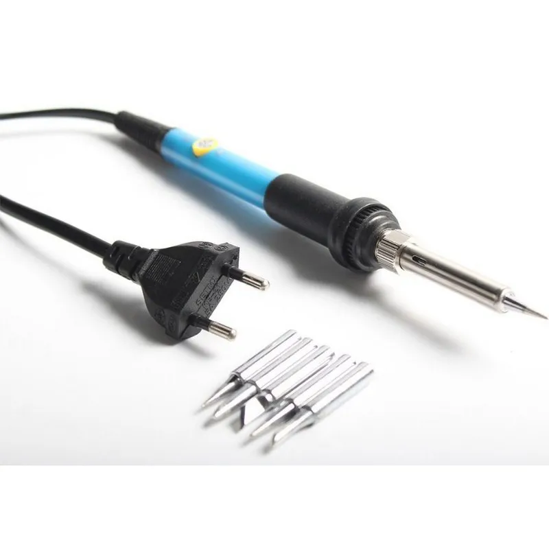 5pcs Solder Tips Soldering Iron Set Electric Soldering Iron Set Kit 60W US Plug Welding Pen 110V Electric Solder Iron
5pcs Solder Tips Soldering Iron Set Electric Soldering Iron Set Kit 60W US Plug Welding Pen 110V Electric Solder Iron