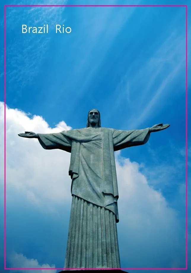 Могнит на холодильник со статуей Христа спасителя в Рио Де Жанейро|fridge magnet|metal fridge