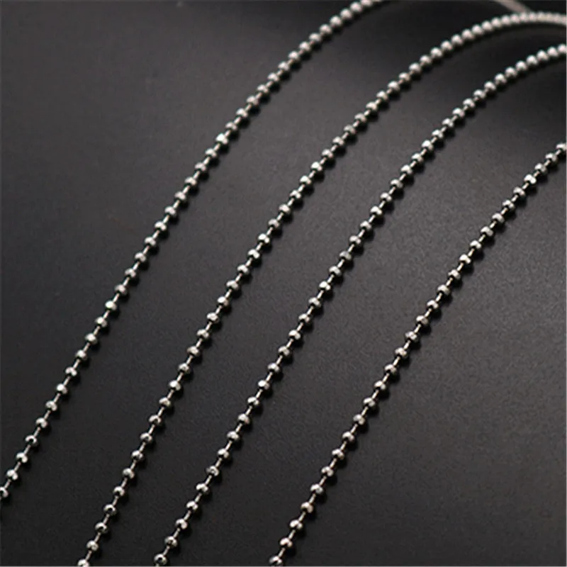 5m (16ft) Silver Color 2mm Ball Beads Chain Handmade Necklace Accessories DIY Metal Jewelry Making A1094
5m (16ft) Silver Color 2mm Ball Beads Chain Handmade Necklace Accessories DIY Metal Jewelry Making A1094