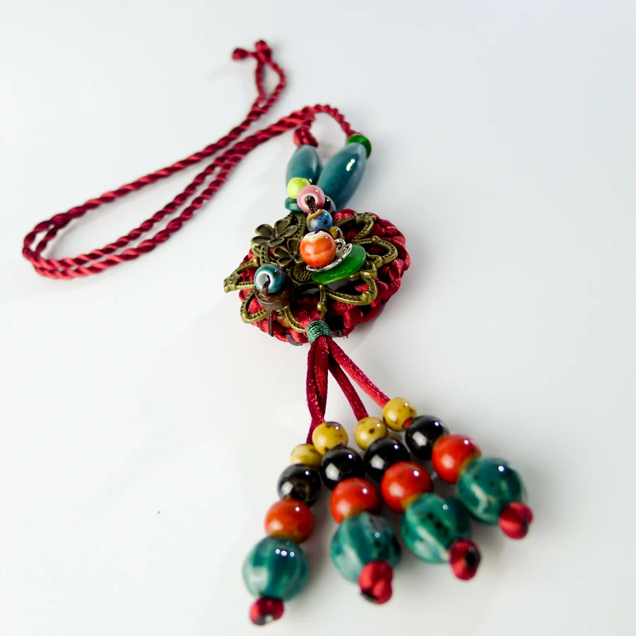 Ceramic Flower pendant Necklaces Jingdezhen Ceramic Jewelry Long Rope Handmade DIY fashion Necklace for women #EY123
Ceramic Flower pendant Necklaces Jingdezhen Ceramic Jewelry Long Rope Handmade DIY fashion Necklace for women #EY123