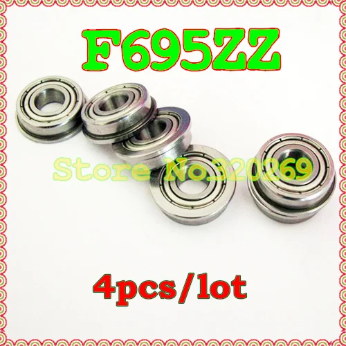 4 шт. шарикоподшипники F695ZZ 5*13*15*4*1 мм|bearing shaft|bearing bearing5 mm shaft |