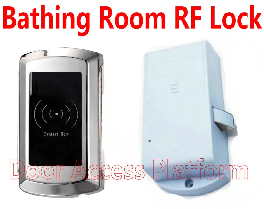 Bathing room lock small cabinet Silver color Access control Dressing RF card ABS plastic electronic battery | Безопасность и