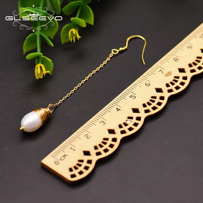 GLSEEVO Natural Fresh Water Pearl Dangle Earring Drop Earrings For Women Engagement 925 Sterling Silver Korean Jewelry GE0500
GLSEEVO Natural Fresh Water Pearl Dangle Earring Drop Earrings For Women Engagement 925 Sterling Silver Korean Jewelry GE0500