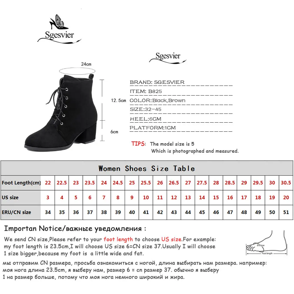 Sgesvier Winter Black Brown Lace Up Gothic Combat Boots for Women Block Heel Shoes Ladies Round Toe Ankle Motorcycle Boots B825
Sgesvier Winter Black Brown Lace Up Gothic Combat Boots for Women Block Heel Shoes Ladies Round Toe Ankle Motorcycle Boots B825