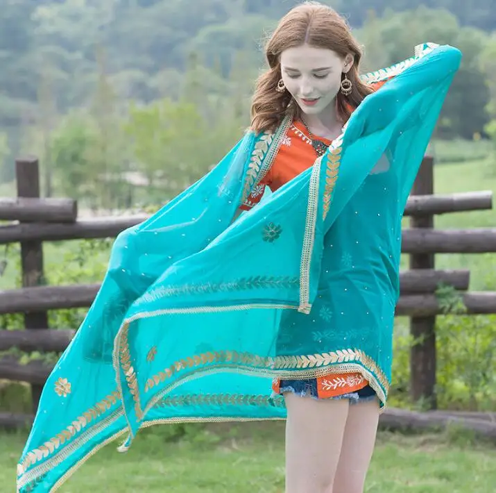 Spring Summer India Scarf Woman Fashion Ethnic Styles Dupattas Beautiful Cool Shawl
Spring Summer India Scarf Woman Fashion Ethnic Styles Dupattas Beautiful Cool Shawl