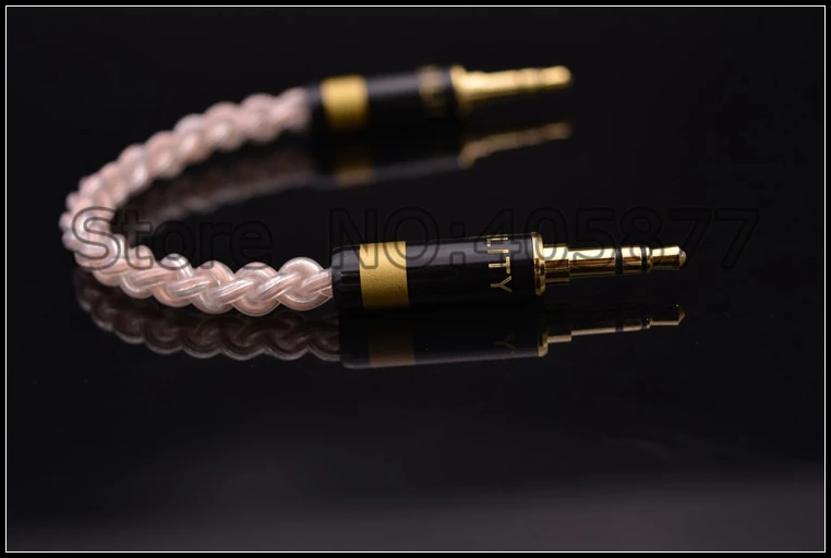Hi End 28awg 16 ядер OCC 3 5 мм стерео кабель до позолоченный штекер aux Fi кабель|stereo cable|3.5mm
