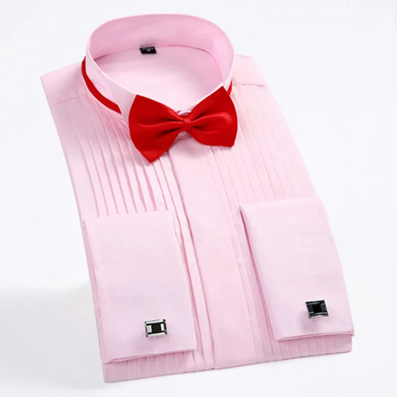 Men French Cufflinks Shirt Swallow Collar Men's Shirt Long Sleeve Slim Fit Casual New Male French Cuff Wedding Mens Dress Shirts
Men French Cufflinks Shirt Swallow Collar Men's Shirt Long Sleeve Slim Fit Casual New Male French Cuff Wedding Mens Dress Shirts