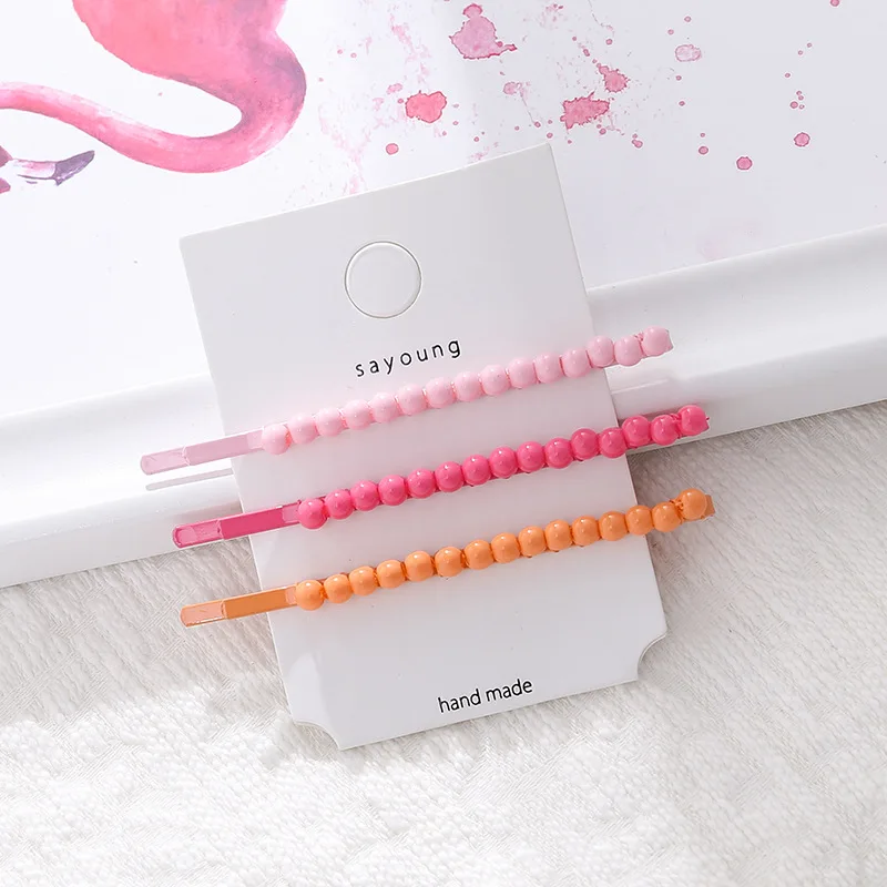 2-3PC Korea Fashion Women Metal Hairpins Imitation Pearl Colorful Beads Hair Clips Irregular Geometric Hair Styling Accessories
2-3PC Korea Fashion Women Metal Hairpins Imitation Pearl Colorful Beads Hair Clips Irregular Geometric Hair Styling Accessories