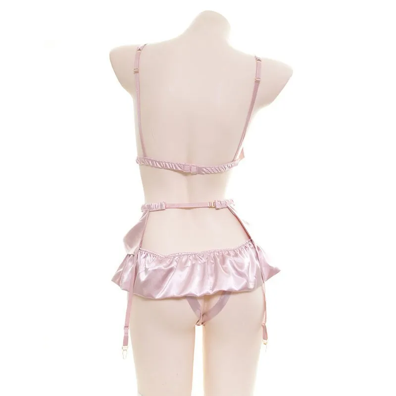 Super Sexy French Romantic Style Woman Sleepwear Cupless Babydoll Neck Halter Conjunto Lingerie Cetim Sheer Malha Erotic Costume
Super Sexy French Romantic Style Woman Sleepwear Cupless Babydoll Neck Halter Conjunto Lingerie Cetim Sheer Malha Erotic Costume