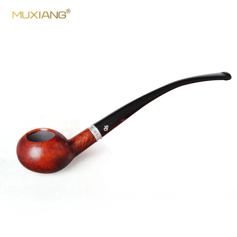 MUXIANG Long Handle Briar Wooden Smoking Pipe Set 3mm Filter Bent Tobacco Pipes for Reading Pipe Factory aa0329S
MUXIANG Long Handle Briar Wooden Smoking Pipe Set 3mm Filter Bent Tobacco Pipes for Reading Pipe Factory aa0329S