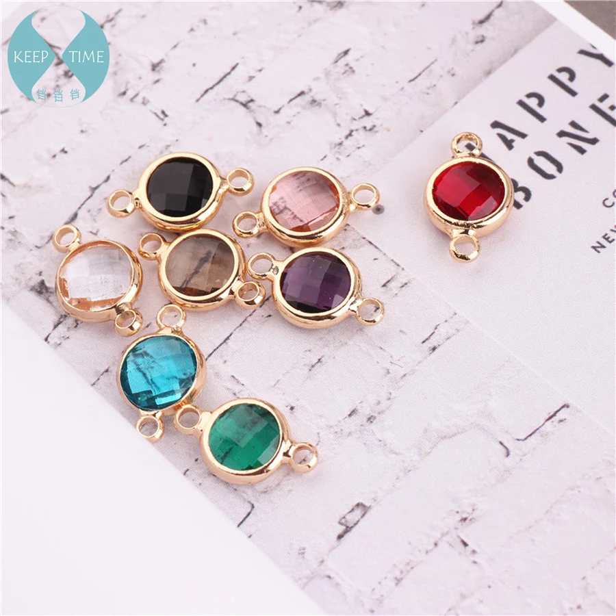 Ritoule Diy ear jewelry accessories copper glass crystal cut double hanging round earrings bracelet necklace pendant
Ritoule Diy ear jewelry accessories copper glass crystal cut double hanging round earrings bracelet necklace pendant