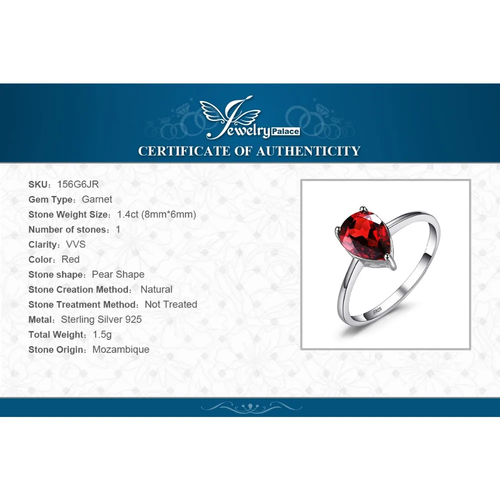 JewelryPalace 100% Natural Garnet Ring 925 Sterling Silver Rings for Women Solitaire Engagement Ring Silver 925 Gemstone Jewelry
JewelryPalace 100% Natural Garnet Ring 925 Sterling Silver Rings for Women Solitaire Engagement Ring Silver 925 Gemstone Jewelry