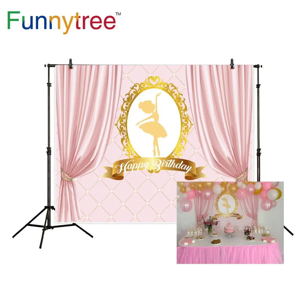Funnytree birthday Backdrop Ballerina girl Pink Background Curtains Party Decoration a photo camera photographic professional
Funnytree birthday Backdrop Ballerina girl Pink Background Curtains Party Decoration a photo camera photographic professional